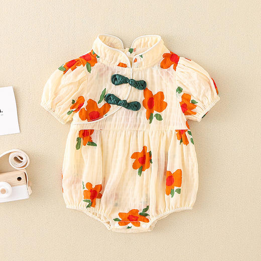 夏装包屁衣婴儿衣服女宝宝薄款连体衣公主裙子满月哈衣 商品图1