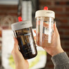 史努比正版夏季便携咖啡杯高颜值双饮杯可爱吸管杯学生塑料水杯 商品缩略图3