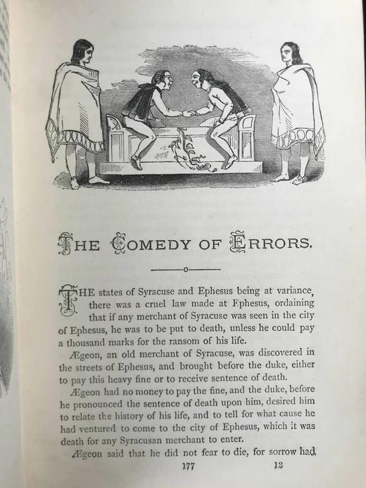 1893年 兰姆姐弟《莎士比亚故事集》 约20幅插图 漆布精装32开 商品图6