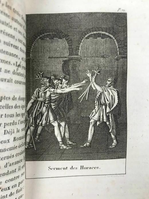 【法语】1826年 菲利伯特《罗马史之美》 8幅原品版画插图 全真皮精装64开 商品图5