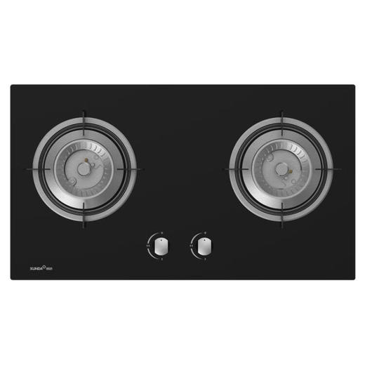 迅达（XUNDA）玻璃双灶  4.5kw大火力 台嵌两用JZT-2-NB8346B(天然气) 商品图1