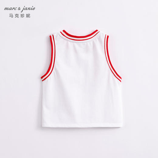 【凉感快干】马克珍妮夏男童字母运动背心 儿童篮球服231260 商品图1