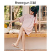 Threegun三枪 【彩条水柔棉】圆领短袖女士家居裙睡裙-70431A011 商品缩略图3
