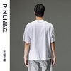 PINLI品立2023夏季新款字母短袖T恤男士立体贴布休闲体恤潮牌上衣B232111041 商品缩略图2