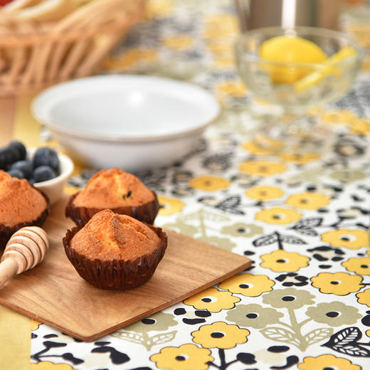 黄色木槿系列桌旗日式双面茶旗布 商品图2