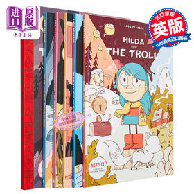 预售 【中商原版】希尔达 Hilda 6册漫画套装 热播动画片原著 儿童探险漫画故事图画小说英文原版 进口图书 7-12岁 蓝发女孩进城记