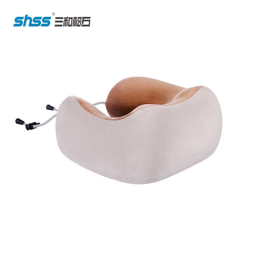 三和松石（shss） 颈椎按摩枕按摩仪  U1 白+棕色 商品图1