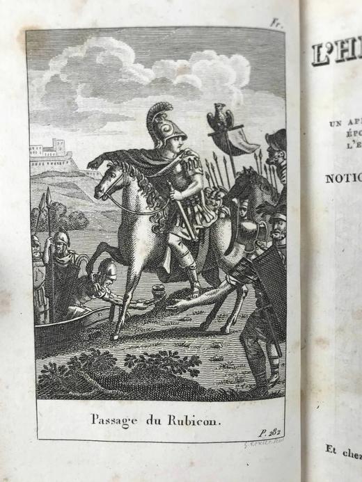 【法语】1826年 菲利伯特《罗马史之美》 8幅原品版画插图 全真皮精装64开 商品图2