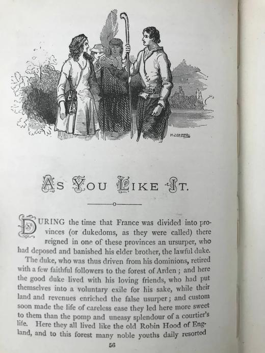 1893年 兰姆姐弟《莎士比亚故事集》 约20幅插图 漆布精装32开 商品图11