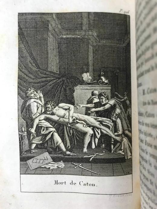 【法语】1826年 菲利伯特《罗马史之美》 8幅原品版画插图 全真皮精装64开 商品图10