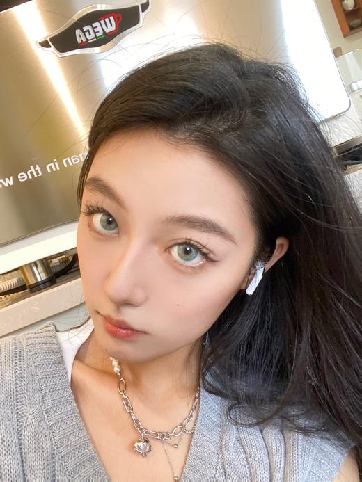 summerbaby月抛 蛇目 绿 14.5mm 含硅水凝胶 不同度数拍2盒 商品图4