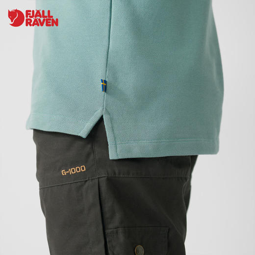 北极狐春夏男士翻领短袖上衣户外运动透气速干休闲全棉T恤 81511 商品图4