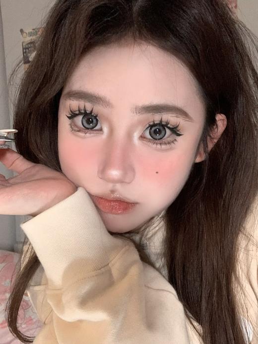 【大直径半年抛】LOVEIIKIRA-雪花冰-14.5mm【半年抛 0-1000度 含有525/575】着色13.8mm 商品图5