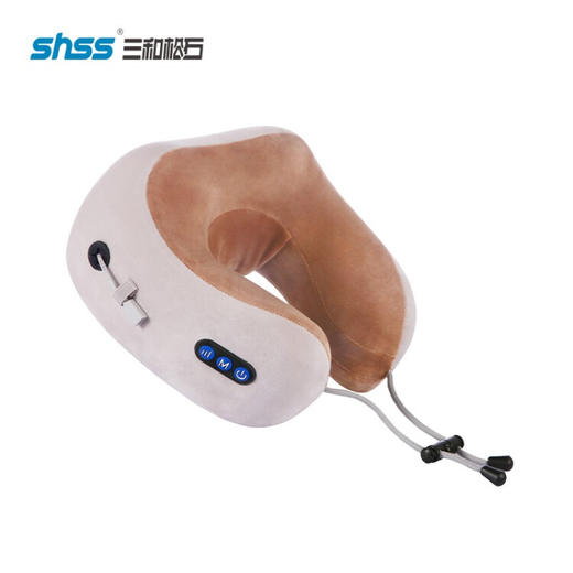 三和松石（shss） 颈椎按摩枕按摩仪  U1 白+棕色 商品图3