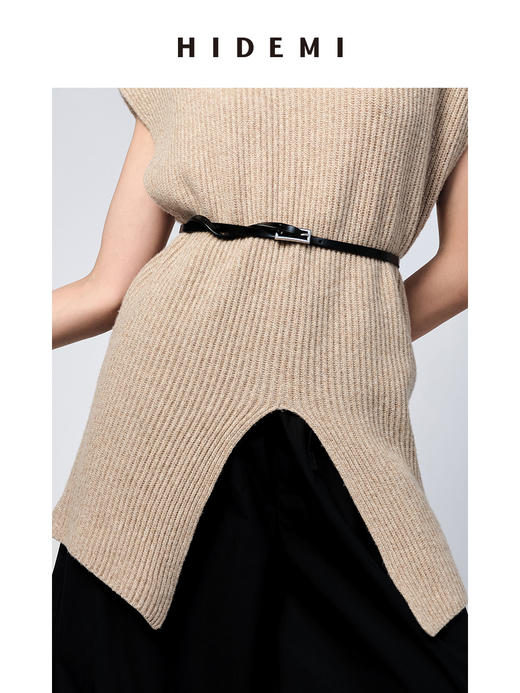 HIDEMI 简约方扣牛皮腰带 商品图10