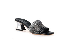 豪麟名鞋奥莱NILA&NILA女鞋织物凉拖N84L黑色  原价2960元