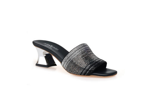 豪麟名鞋奥莱NILA&NILA女鞋织物凉拖N84L黑色  原价2960元 商品图0