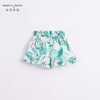 马克珍妮夏装女童蝴蝶结腰头纯棉花边短裤 儿童裤子220661 商品缩略图1