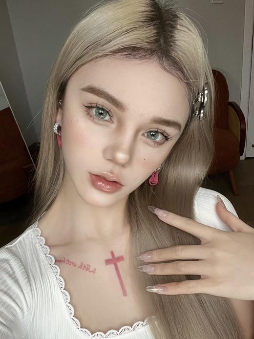 summerbaby月抛 蛇目 绿 14.5mm 含硅水凝胶 不同度数拍2盒 商品图1