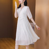 夏季新款，妈妈装时尚气质简约百搭纯色A字裙连衣裙AHM-ss3038 商品缩略图3