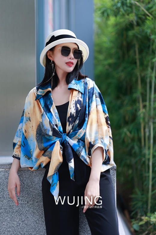 【雾境定制款】du一无二的艺术气质款绑带衬衣! 3022132 商品图3