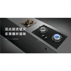 迅达（XUNDA）玻璃双灶  4.5kw大火力 台嵌两用JZT-2-NB8346B(天然气)