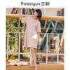 Threegun三枪 【彩条水柔棉】圆领短袖女士家居裙睡裙-70431A011 商品缩略图4