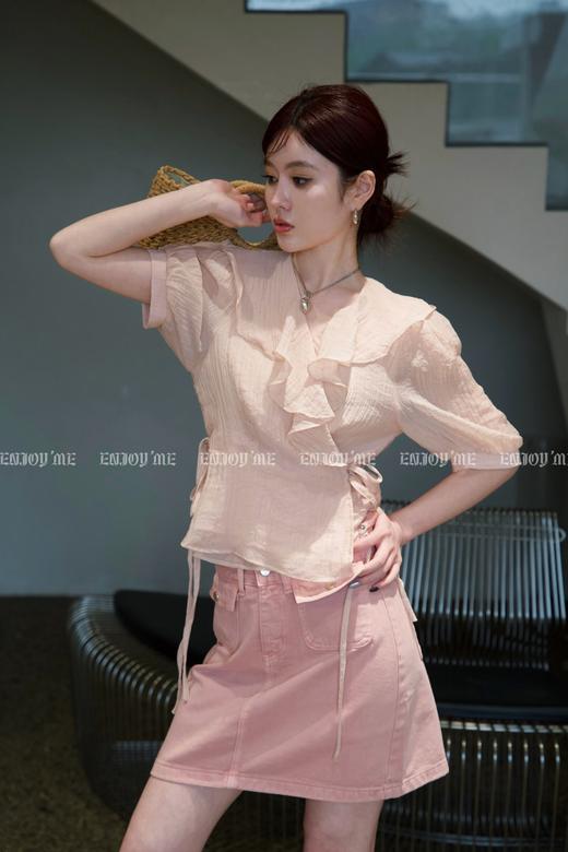 【门店同款】夏季荷叶领天丝小衫 150626640 商品图0