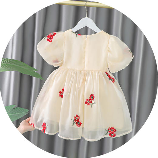 女宝宝公主裙夏季网红连衣裙女童韩版夏装裙子周岁服 商品图3
