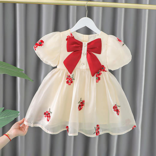 女宝宝公主裙夏季网红连衣裙女童韩版夏装裙子周岁服 商品图0
