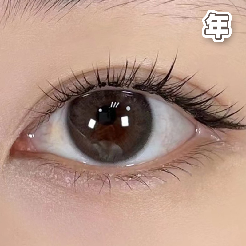 #064 VINCENT Black 凌空夜 黑灰色 14.0mm【 一片装】舒适推荐  / 年抛