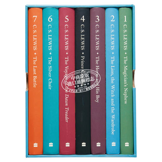 预售 【中商原版】纳尼亚传奇7册合集 英文原版 The Chronicles of Narnia Box Set C S Lewis 商品图1