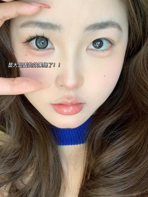 【年抛】厚布丁 RUNACO
|  大直径14.5 着色13.8左右 | 【同品牌多副美瞳更划算，选款色板在详情页内】灰色狗狗眼美瞳 商品图1