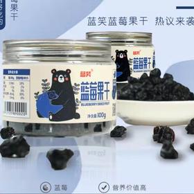 蓝笑蓝莓果干100g*1罐