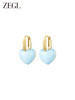 ZEGL爱心耳环女小众设计感高级桃心耳钉2023新款爆款复古气质耳饰 商品缩略图3