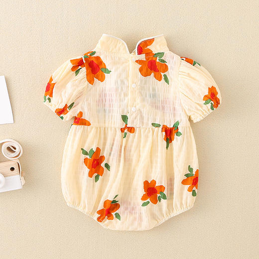 夏装包屁衣婴儿衣服女宝宝薄款连体衣公主裙子满月哈衣 商品图2