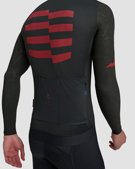 MAAP 男士 Sphere Pro Hex LS Jersey Black 长袖骑行服 商品图4