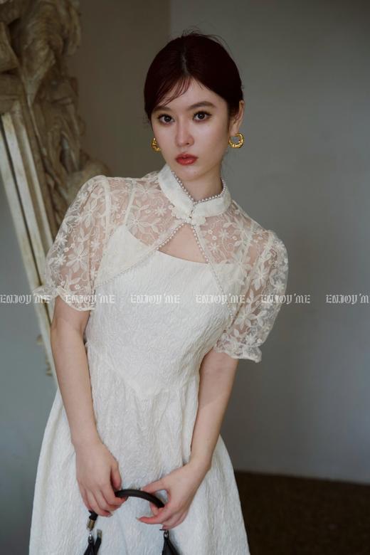 【门店同款】2023年夏季珍珠蕾丝披肩吊带裙 150566894 商品图1