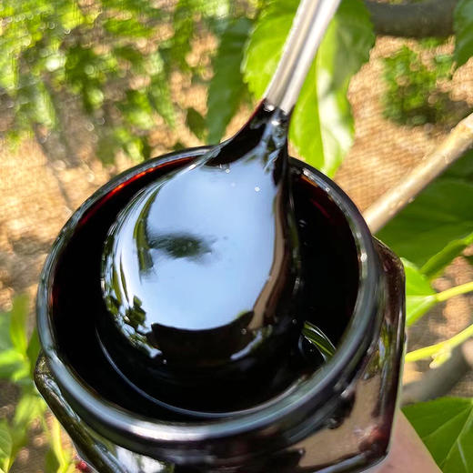 『原汁金丝桑葚膏』零添加，浓稠黑亮，20斤桑葚熬出1斤膏 商品图2