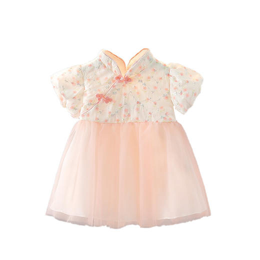 【尺寸偏小，建议拍大一码】夏季汉服纱裙时髦夏装公主裙婴儿夏天小裙子满月服周岁服 商品图4