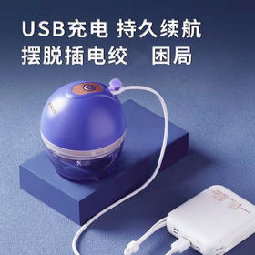 迷你电动绞姜器150ml容量 多功能小型料理机 USB充电持久续航