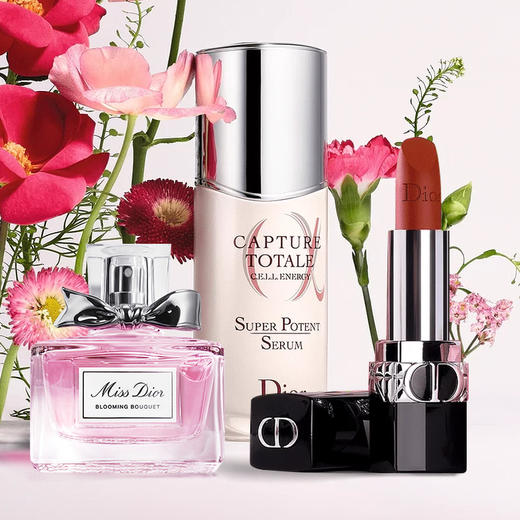 迪奥迷你星品臻选三件套，香水口红精华礼盒套装 商品图3
