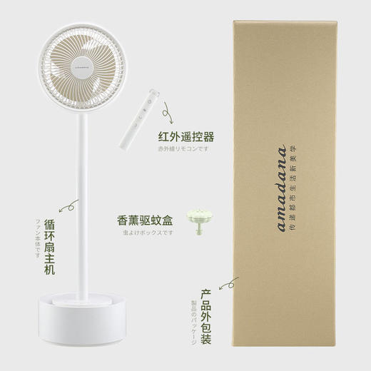 【amadana】夏日小空调  3D空气循环扇-小豌豆-C9 商品图4