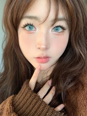 summerbaby月抛 印度 蓝 14.5mm 含硅水凝胶 不同度数拍2盒