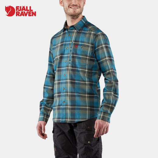 北极狐户外吸湿透气经典复古男士长袖格子衬衫 81380 商品图1
