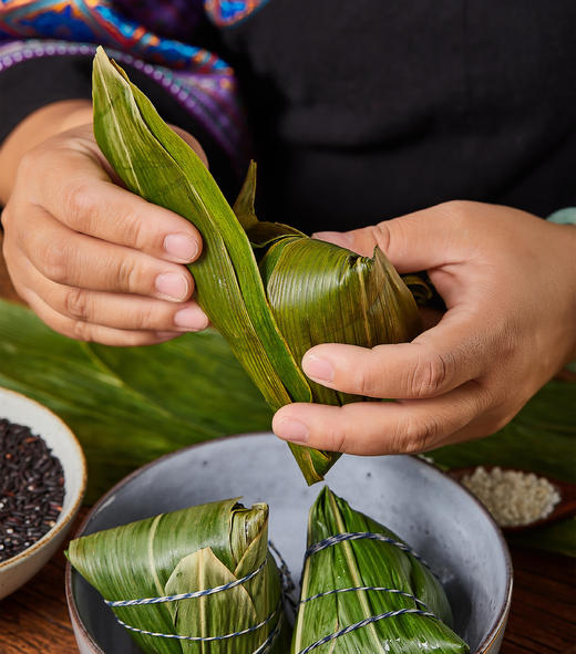 来自巴马长寿之乡！火麻粽【长寿草灰粽】馅料超足 软糯咸香 入口即化 不油不腻 糯叽叽超美味 商品图2
