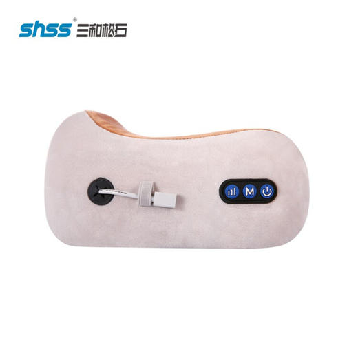 三和松石（shss） 颈椎按摩枕按摩仪  U1 白+棕色 商品图4