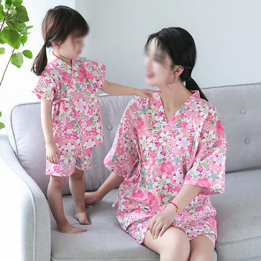 裁缝学苑 QZ09亲子汗蒸服和服1:1实物服装纸样剪裁图纸牛皮纸样 商品图1