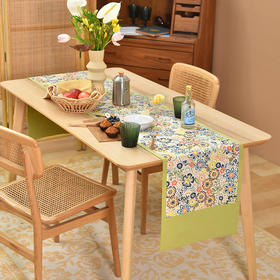 春日花筏系列桌旗日式双面茶旗布