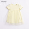 马克珍妮新款夏装 女童莫代尔棉网纱短袖连衣裙231037 商品缩略图1